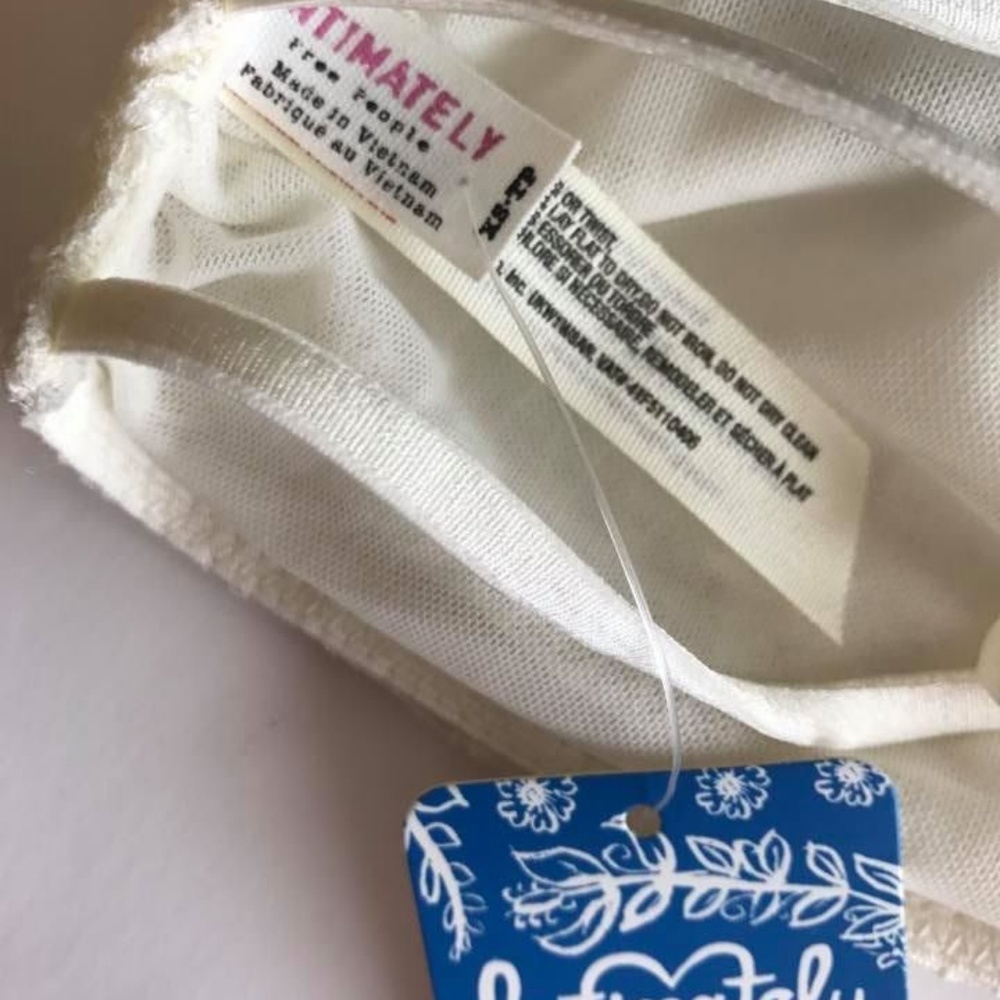 NWT Free People Intimately bandeau bra ivory XS - Picture 5 of 5